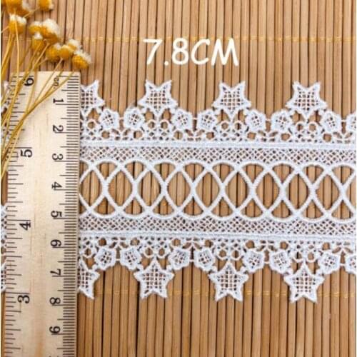 1Yard Wide:7.8cm,Polyester Silk,Star Bilateral Symmetry Lace,Lolita Skirt Wedding Dress Clothing Accessories(ss-2129)