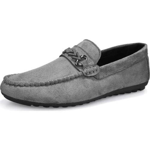 2021 New Mens Casual Shoes Breathable Moccasin Loafers Moccasin One-Step Flat Driving Shoes Fashion Footwear