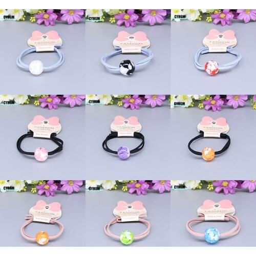 New Fashion korean Hair rope wholesale accessories Women hair ties elastic hair bands Girls hair rubber band F30-7