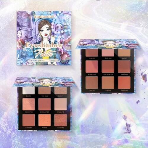 New Nine-Color Eyeshadow Earth Color Matte Pearlescent Mashed Potato Eyeshadow Palette