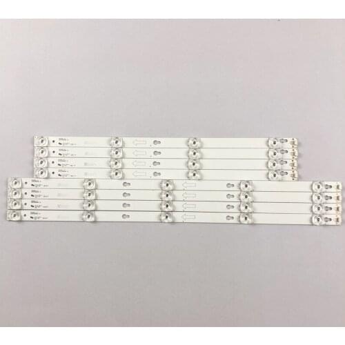 New 5set=40pcs LED Backlight strip for L55P2-UDN TOT-55D2900 JL.D55051330-004ES-M JL.D55041330-004ES-M B55A658U 55U6700C 55D2900