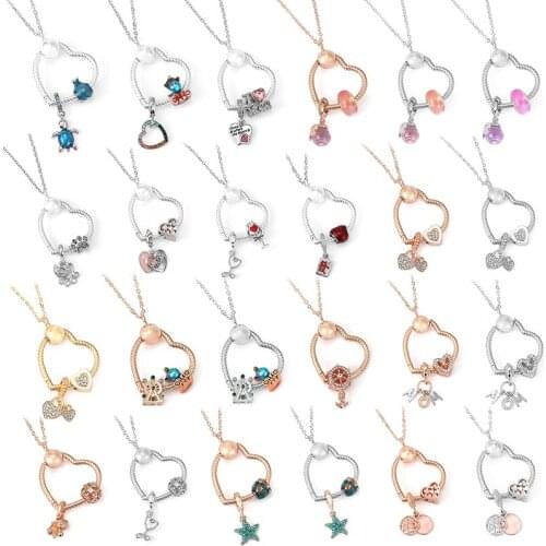 Silver Color Design Love Heart Shape Necklace Micro Inlay Zircon Necklaces For Women Choker Jewelry Pendant Gfit Special Offer