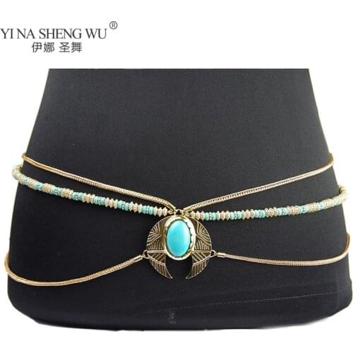 Fashion Ladies Luxury Belts for Women Designe Belly Dance Waist Chain Belt for Dress Woman Style Metal Belt Jewelry Accessories