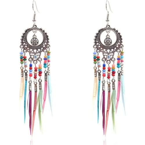 Tassel Earrings Fringed Rhinestone Claw Chain Full Diamond Earrings Exaggerated Tassel Earrings Creative Chinese Style