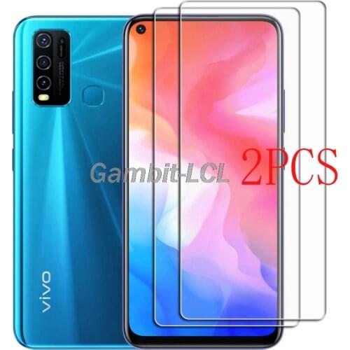 For Vivo Y30 Tempered Glass Protective FOR Vivo Y50 Screen Protector Phone cover Glass Film