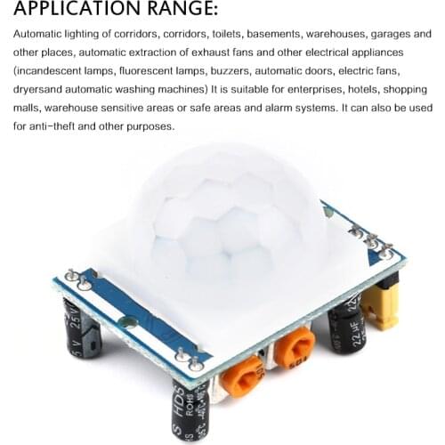 1pcs/lot HC-SR501 Adjust IR Pyroelectric Infrared PIR Motion Sensor Detector Module For Arduino For Raspberry Pi Kits