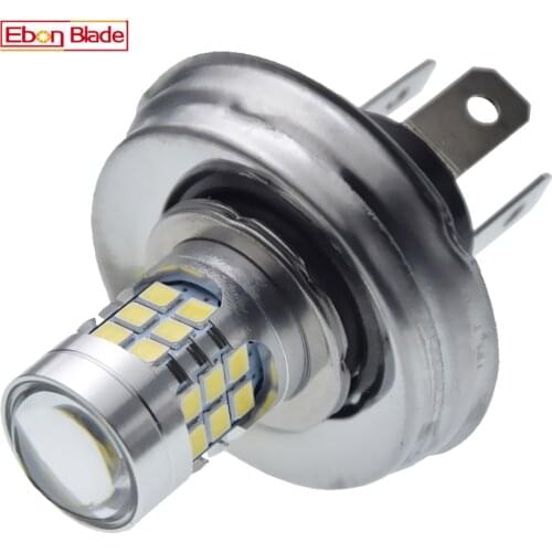 1Pcs LED 6V 12V P45T R2 Bulb High Low Beam White 6000K For Retro Car Citroen 2 CV Motorcycle Scooter Moped Tractor Motobike Moto