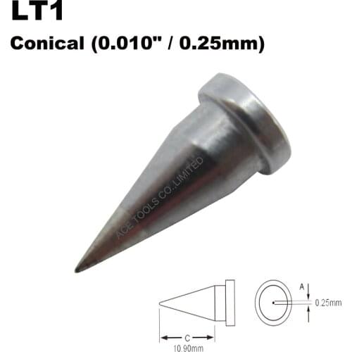 10 PCS Weller LT1 Conical 0.25mm Soldering Tips for WP80 WSP80 WSFP8 WD1000 WD2000 WSD81 WS81 WSF81D8 WS81D5 Iron Welding Bit