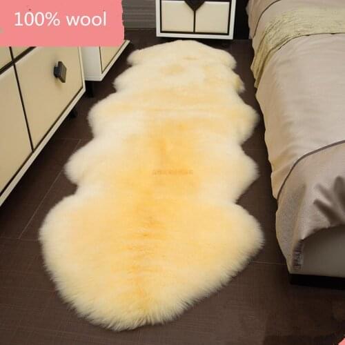 100% Real Sheepskin Wool Luxury Thicken Soft Shaggy Area Rugs And Carpet For Living Room Mats Home Home Chair Cover Decoration