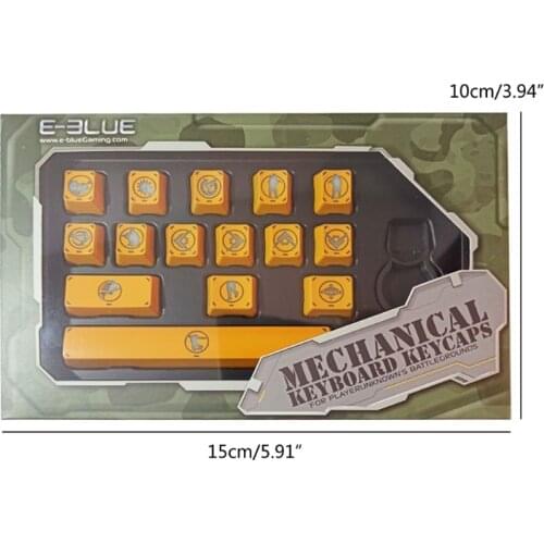 15 keys E-BLUE ABS Backlight Keycap Mechanical Keyboard Keycap for CS GO PUBG