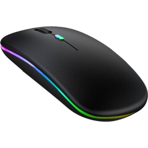 2.4G Rechargeable Dual-Mode Bluetooth Silent Wireless Luminous Mouse For Notebook Computers,2.4G+Luminous