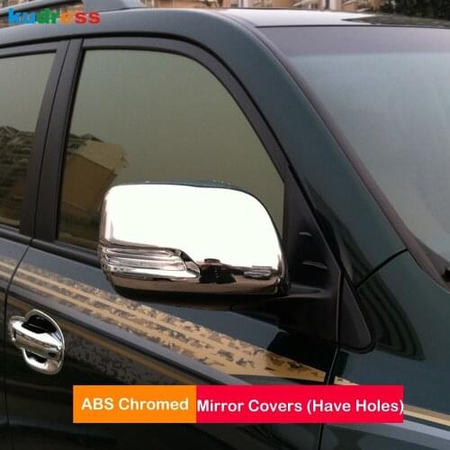 For Toyota Land cruiser FJ200 2008-2011 Chrome Side mirror cover Car trim rearview mirror wing mirror Back mirror auto model