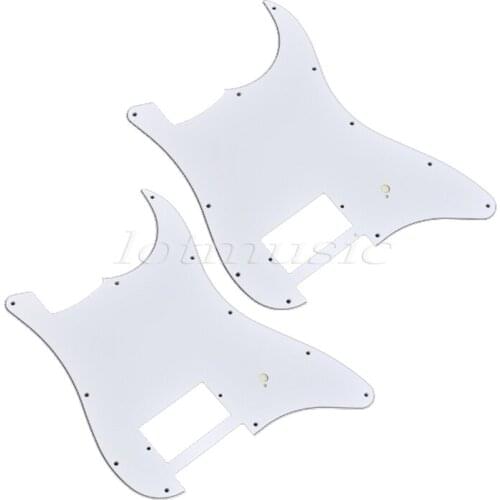 2PCS 11 Hole One Humbucker White Pickguard For Fender Strat Guitar replacement