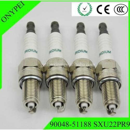 4-6pcs/lot 90048-51188 SXU22PR9 Iridium Spark Plug For Toyota Avanza Daihatsu Passo YRV Terios Sirion 1.3L 9004851188 IZR6G11