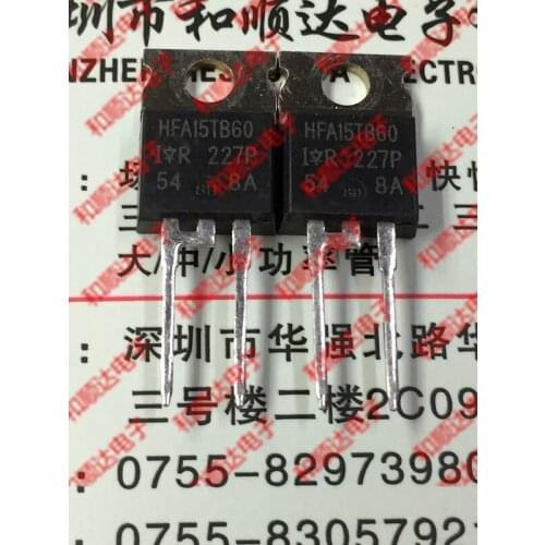 5pcs/ HFA15TB60 TO-220 600V 15A to220-2 to-220-2
