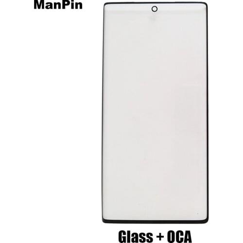5Pcs/lot Screen Glass With OCA Adhesive Film For Samsung Note9 Note8 Note10 Plus LCD Display Mobile Phone Replace Spare Parts