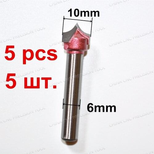 6mm*10mm,Freeshipping CNC solid carbide End Mill,tungsten steel woodworking insert router bit,wood tools,Needle nose end Milling