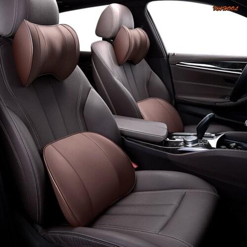 Memory Cotton foam Car Auto Headrest Neck Rest Seat Support for Head Pillow Travel Support Cushion Fabric Soft Chair safety