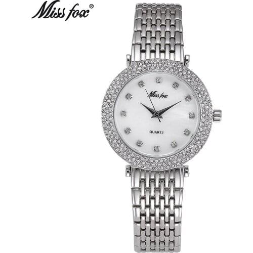 Miss Fox Brand fashion Rhinestone Gold Watch Women Luxury Brand New Style Ladies Quartz-Watch Gifts For Girl relojes mujer