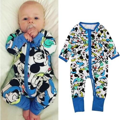 Mickey Baby Rompers Disney Baby Boy Clothes Girls Clothing Cartoon Infant Jumpsuit Newborn Kids Clothes Roupas Bebes Baby Suit