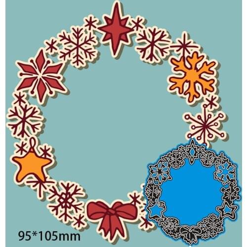 Metal Cutting Dies Hollow Flower Circle New Scrapbook Paper Decoration Template Embossing New DIY Paper Card Craft 95*105mm