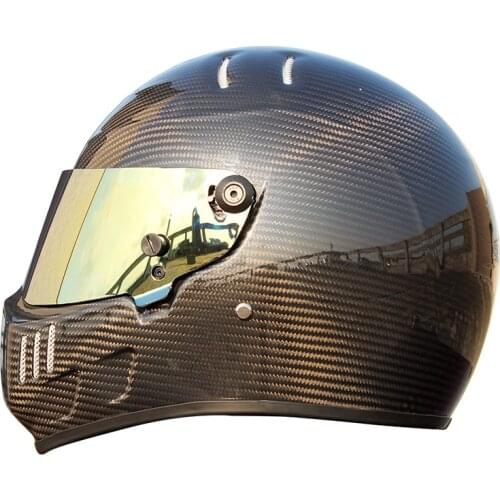 High Quality Unisex DOT Approved Motorcycle Helmet Motocross Carbon Fiber Full Face Off Road Racing Car Karting Helmet