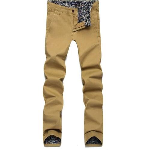 Men Pants 2018 New Spring Fashion Casual Men Pants Slim Fit Business Design men trousers High Quality Cotton Pants Army 28 - 46