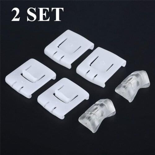 2 Set 6 Piece Car Front Seat Rail Runner Centre Slider Guide 435881203A C10 For GOLF MK1 MK2 MK3 CORRADO SCIROCCO Plastic