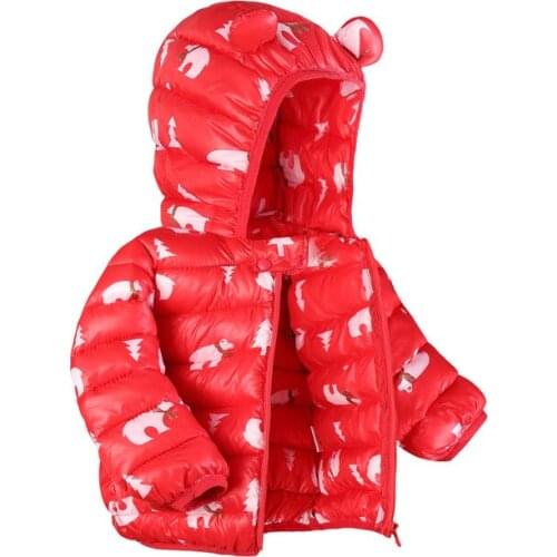 Newborn kids boys and girls down cotton-padded clothes autumn and winter coats