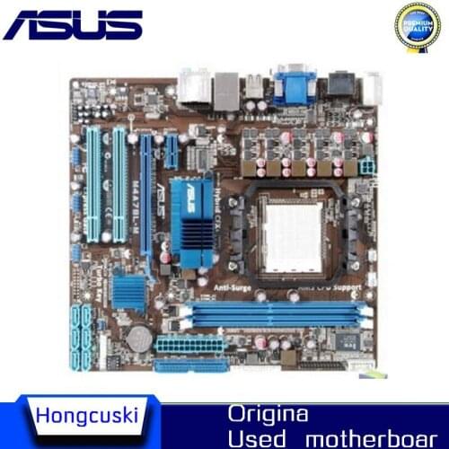 For Asus M4A78L-M Desktop Motherboard 760G 760L Socket Socket AM3 AM2 DDR2 Original Used Mainboard