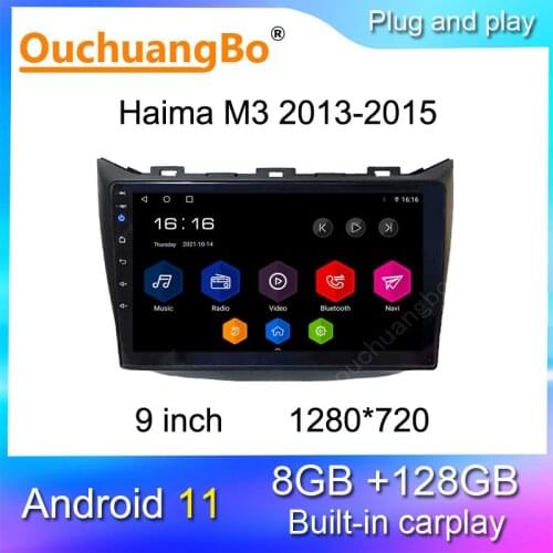 Ouchuangbo android 9 car radio GPS tape recorder for Haima M3 2013-2015 with 9 inch multimedia player 2GB +32GB