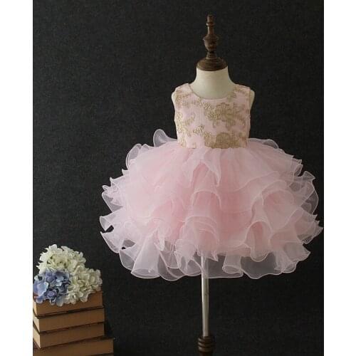 Retail 5275 Wedding Tutu Layers Cake Baby Grils Dress Princess Party Toddler Kid Dresses For Baby Girls Summer Children Clothing
