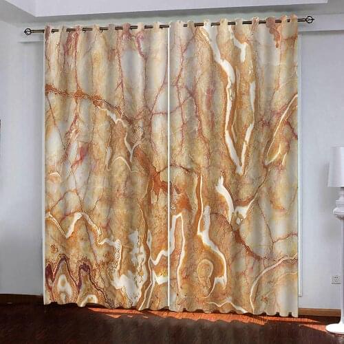 Modern Custom size 3D Curtain Blackout Curtain Bedroom Decoration Bright redstone pattern Curtains For living room