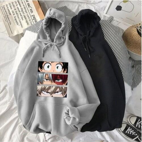 Kawaii My Hero Academia Harajuku manga Hoodie Bakugou Women Ullzang Boku No Hero Academia Anime Sweatshirt Funny Hoody Female