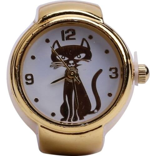 2 PCS Free shipping 2016 Popular Creative Lady Girl Steel Round Elastic Quartz Finger Ring Watches