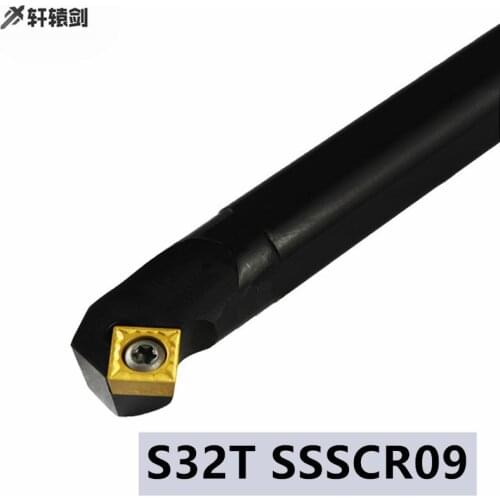 1PC S32T SSSCR SSSCL SSSCR09 SSSCL09 Lathe Tool Holder CNC Shank Turning Drill Pipe Carbide Insert SCMT