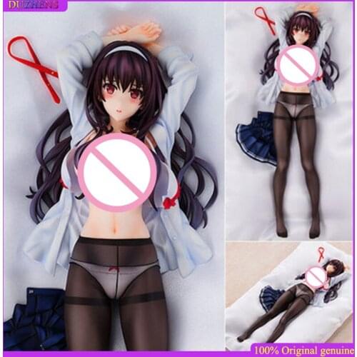 100% Original:Kasumigaoka Utaha sleeping position 1/7 PVC Action Figure Anime Figure Model Toys Figure Collection Doll Gift