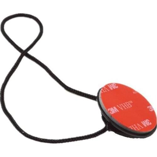 100 pcs Black Buckle Safety Anti-Drop Insurance Tether Strap+Sticker Helmet Mount For Gopro Hero 8 7 6 5 4 Camera Accessories