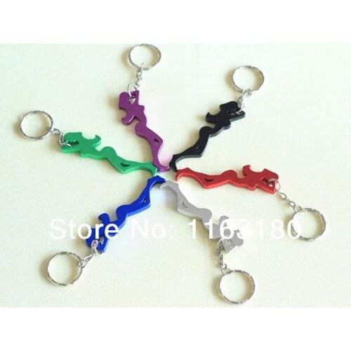 144 Pcs/lot aluminum bottle opener keychain Bar Beer Bottle Opener metal Key Chains Novelty Promotion Gift-Free Shipping