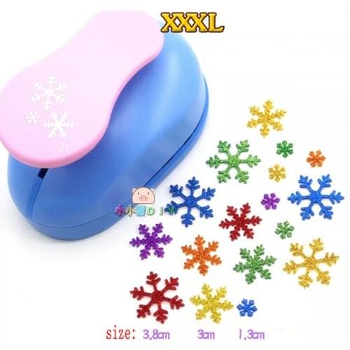 3 inch multifunctional snowflake craft punchers scrapbooking punch for cutting 3 peices DIY Scrapbook puncher paper cutter
