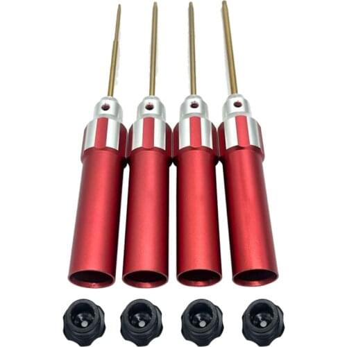 4Pcs Titanium Hex Screw Driver Set 1.5mm 2mm 2.5mm 3.0mm Screwdriver Wrench Tool Kit Set for RC Car Helicopter Repair