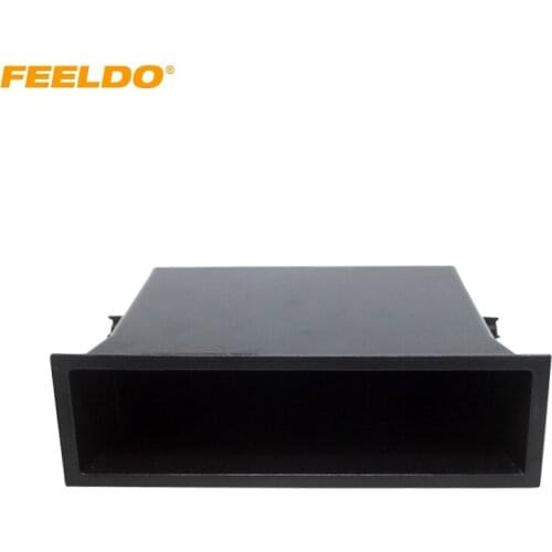 FEELDO 1DIN Car Stereo Radio Refitting Dash Installation Mounting Trim Fascia Kit Box Spacer For Nissan