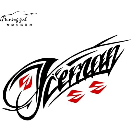 Car Stickers F1 driver Iceman Kimi Raikkonen Racing Sport Funny Creative Decals Auto Tuning Styling Waterproof 32x12cm D15