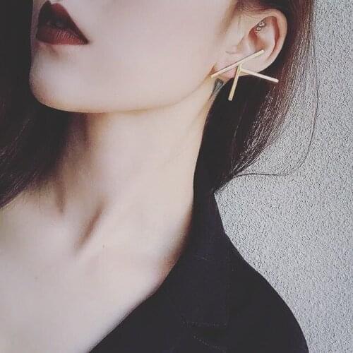 Stainless Steel Big Side Letter Pendant Jewelry Jewelry A-Z Couple Earrings Pendant Jewelry Gift Minimalist Accessories