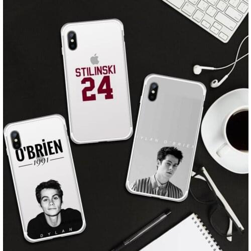Teen wolf Dylan O'Brien Phone Case Transparent for iPhone 6 7 8 11 12 s mini pro X XS XR MAX Plus cover funda shell