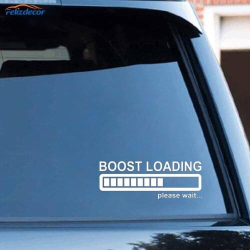 Black/Silve Creative Boost Loading Please Wait Funny Stickers and Decals Vinyl Sticker On Car Styling C300