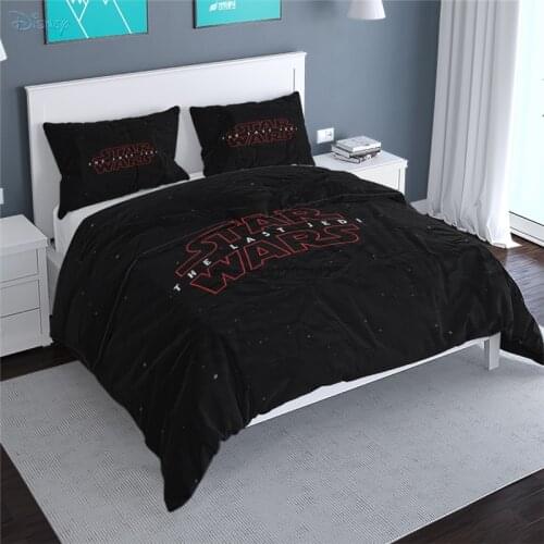 Black Star Wars Pattern Duvet Cover Sets with Pillowcase 3d Bedding Sets Single Twin Double Queen King Size 2/3pcs Bed Linen Set