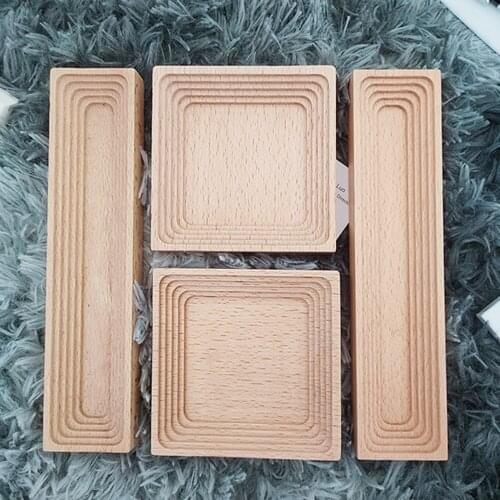 2021 Nordic Style Beech Wooden Spiral Square Shape Jewelry Tray Candle Holder Storage Rack Home Organizer Decoration Accessories