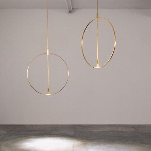 Designer Minimalist Line Light Fixture modern LED pendant lights hanging home decor Dining Hanging Lamps Glass lens Lighting