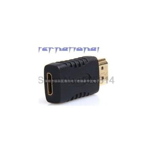 By dhl or ems 200pcs Mini HDMI female to HDMI male Adapter Converter Gold Plated Connector Cable for HDTV 1080P